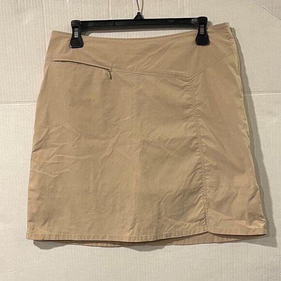 Patagonia Women's 10 Nylon Tan Outdoor Hiking Short Skirt‎ - Picture 3 of 4